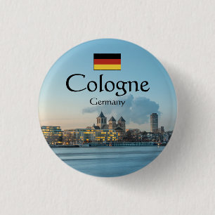 Chapa Redonda De 2,5 Cm Cologne Germany