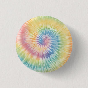 Chapa Redonda De 2,5 Cm Color de agua Pastel de tinta arcoiris