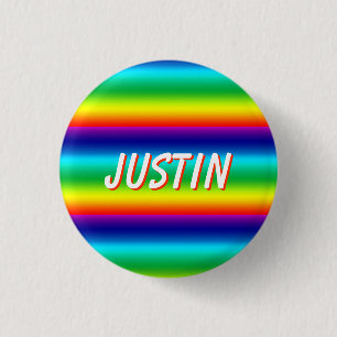 Chapa Redonda De 2,5 Cm Colores de Arcoíris Personalizado PRIDE Etiqueta d