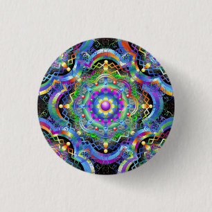 Chapa Redonda De 2,5 Cm Colores Universos de Mandala