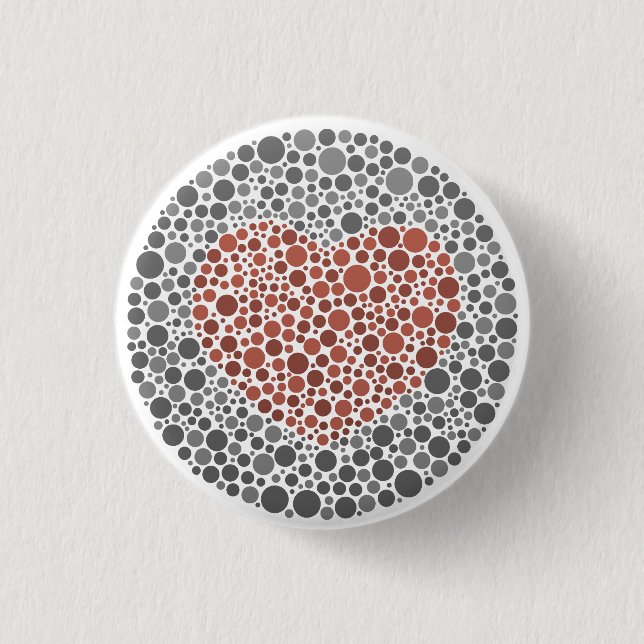 Chapa Redonda De 2,5 Cm COLOURlovers LoveTest (Anverso)