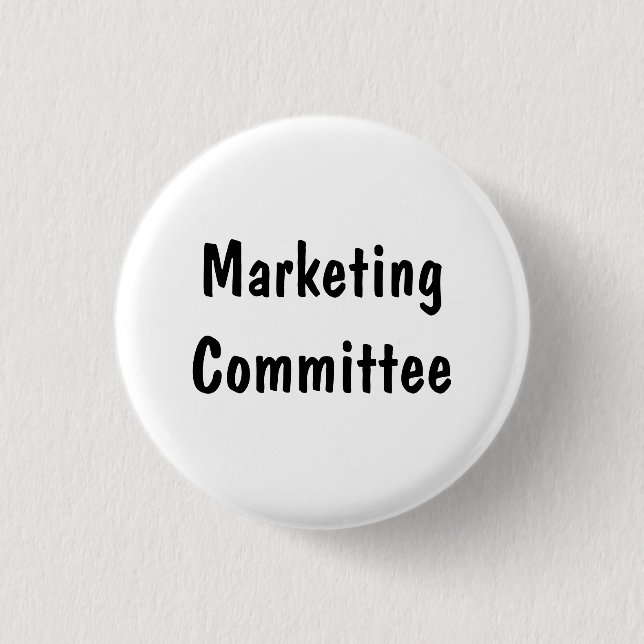 Chapa Redonda De 2,5 Cm Comité de Marketing (Anverso)