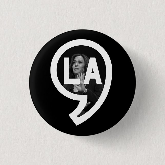 Chapa Redonda De 2,5 Cm "Commala" Pin (Anverso)