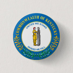 Chapa Redonda De 2,5 Cm Commonwealth de Kentucky