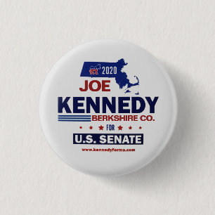 Chapa Redonda De 2,5 Cm Condado de Berkshire para Joe Kennedy 2020