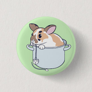 Chapa Redonda De 2,5 Cm ¡Conejo en un estofado!