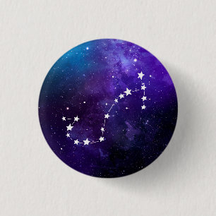 Chapa Redonda De 2,5 Cm Constelación de Scorpio Zodiac