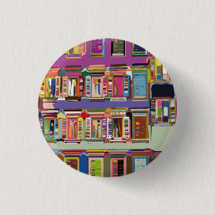 Chapa Redonda De 2,5 Cm Construir fachada con ventanas de Multicolore