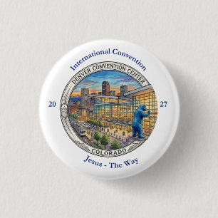 Chapa Redonda De 2,5 Cm Convención Internacional 2027 Denver