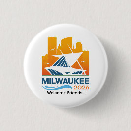 Chapa Redonda De 2,5 Cm Convención Internacional de Milwaukee Wisconsin 20