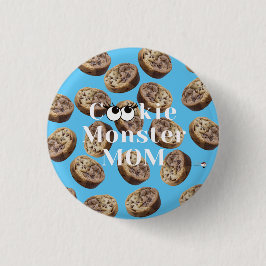 Chapa Redonda De 2,5 Cm Cookie Monster Mom