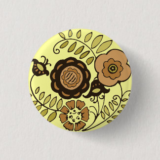 Chapa Redonda De 2,5 Cm Cosecha floral