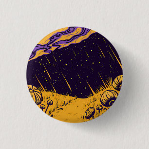 Chapa Redonda De 2,5 Cm Cosmic Fields
