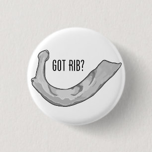 Chapa Redonda De 2,5 Cm ¿Costilla conseguida? Pin