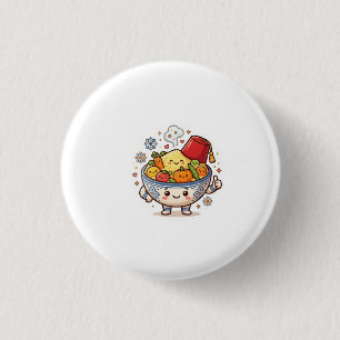 Chapa Redonda De 2,5 Cm Couscous Marroquí Kawaii - Comida Tradicional L