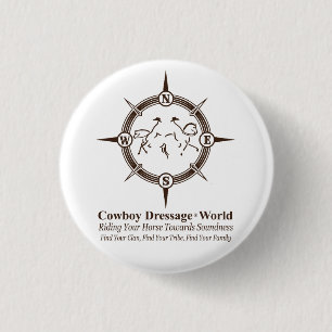 Chapa Redonda De 2,5 Cm Cowboy Dressage®