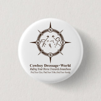 Chapa Redonda De 2,5 Cm Cowboy Dressage®