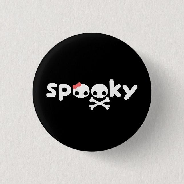 Chapa Redonda De 2,5 Cm Cráneos fantasmagóricos (Anverso)