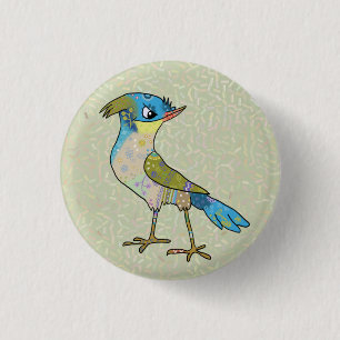 Chapa Redonda De 2,5 Cm Crazy Vogel