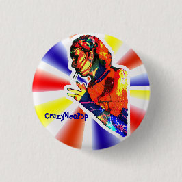 Chapa Redonda De 2,5 Cm crazyRetro - Button