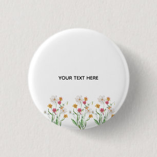 Chapa Redonda De 2,5 Cm Crea Tu Propia Floral 
