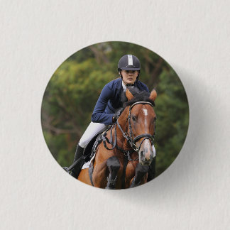 Chapa Redonda De 2,5 Cm Crea tu propia foto de caballo ecuestre personaliz