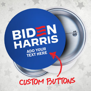 Chapa Redonda De 2,5 Cm Crea tu propio Biden Harris 2024