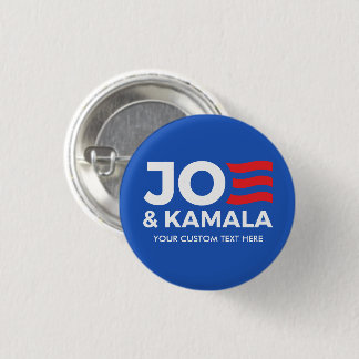 Chapa Redonda De 2,5 Cm Crea tu propio Joe y Kamala 2024