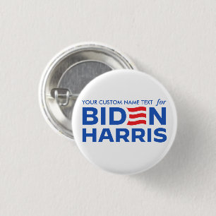 Chapa Redonda De 2,5 Cm Crear su propia campaña para Biden Harris 2024
