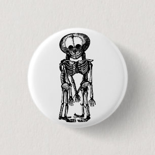 Chapa Redonda De 2,5 Cm crédulos mellizos siameses esqueleto niños rarezas