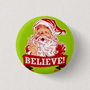 Chapa Redonda De 2,5 Cm Creer en Santa Claus