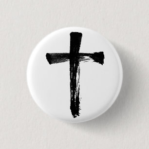 Chapa Redonda De 2,5 Cm Crucifijo artístico cruz cristiano Jesús Dios Cruc