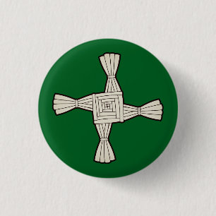 Chapa Redonda De 2,5 Cm cruz de Santa Brígida