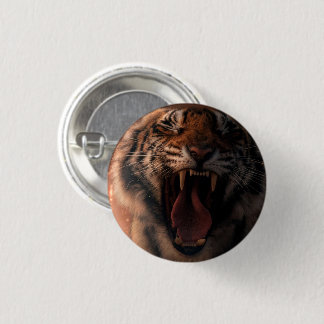 Chapa Redonda De 2,5 Cm Crying Tiger - Button