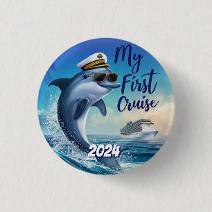 Chapa Redonda De 2,5 Cm Cuidar mi primer Personalizado de crucero