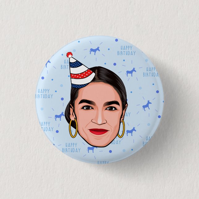 CHAPA REDONDA DE 2,5 CM CUMPLEAÑOS DE AOC (Anverso)