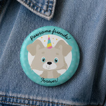 Cumpleaños de cachorro unicornio Amigos Pawesome p
