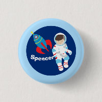 Cumpleaños de Guay Astronauta Rocket Ship Outer Sp