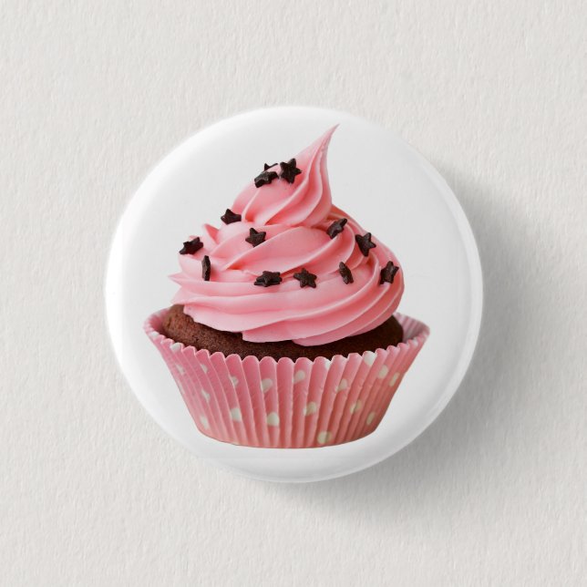 Chapa Redonda De 2,5 Cm Cupcake (Anverso)