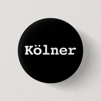 Chapa Redonda De 2,5 Cm Customisable Kölner Typography