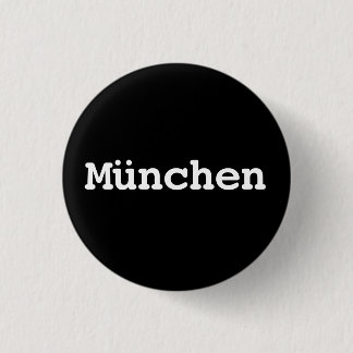 Chapa Redonda De 2,5 Cm Customisable München Typography