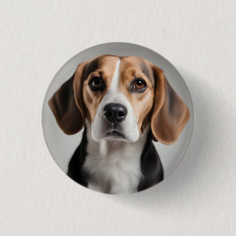 Chapa Redonda De 2,5 Cm Cute Beagle