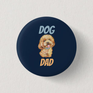Chapa Redonda De 2,5 Cm Cute Dog Dad