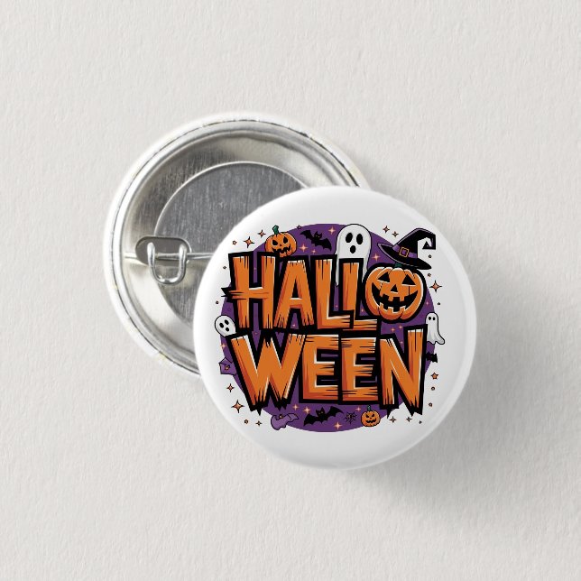 Chapa Redonda De 2,5 Cm Cute funny halloween (Anverso y reverso)