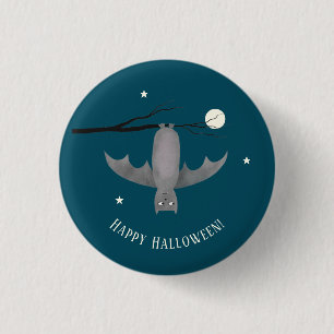 Chapa Redonda De 2,5 Cm Cute Vampire Bat Halloween