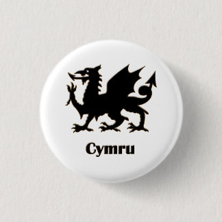 Chapa Redonda De 2,5 Cm Cymru, Wales pin