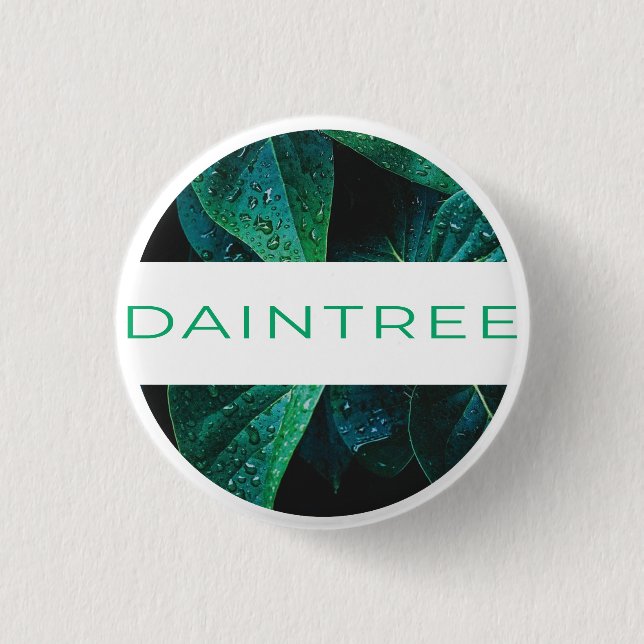 Chapa Redonda De 2,5 Cm Daintree Rainforest (Anverso)