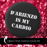 Chapa Redonda De 2,5 Cm D'Arienzo es mi cardio Tanguero Argentino Tango<br><div class="desc">Este asombroso botón de Tango hará que todos sepan que viven tango argentino. Esto también hace perfecto cumpleaños,  Navidades,  El día de San Valentín o regalo del Día del Padre para Tango Addict. Siéntete libre de comprar a granel para tus amigos del tango.</div>