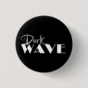 Chapa Redonda De 2,5 Cm Dark Wave Button