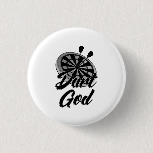 Chapa Redonda De 2,5 Cm Dart God (Anverso)